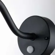 Klampenborg utomhusvägglampa, svart, rörelsesensor, IP44 – Elstead - Terrass - Lantlig / rustik - Rostfritt stål - Lykta