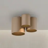 LED-badrumstaklampa för badrum, brons, 18 cm, 3 lampor, IP44 – PURE Point - Modern - Metall - Med flera ljuskällor