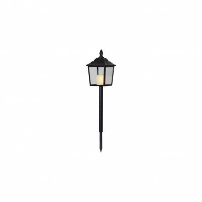 LED Gravljus Flame Lantern Svart 52 cm