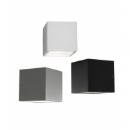 Light-Point - Cube Mini LED Vägglampe/Utomhus Lampa (Svart, Up&Downlight)