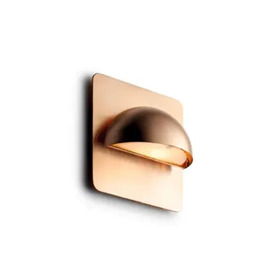 LIGHT-POINT - Rørhat LED-utomhusvägglampa, rå koppar