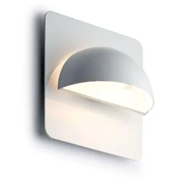 LIGHT-POINT - Rørhat LED Utomhus Vägglampa w/Backplate Vit