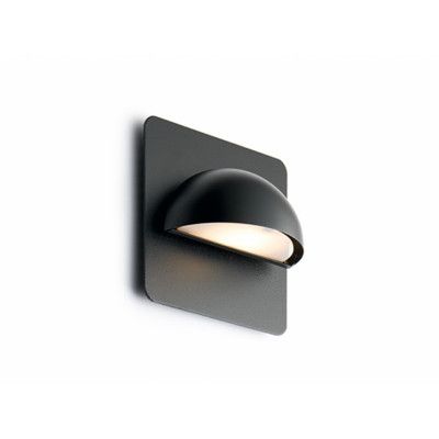 LIGHT-POINT - Rørhat Utomhus Vägglampa w/Backplate Svart