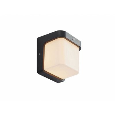 Lindby - Adenike LED Utomhus Vägglampa w/Sensor Dark Grey