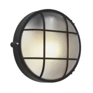 Lindby - Alisha Round Utomhus Vägglampa Black