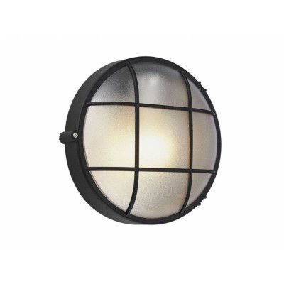 Lindby - Alisha Round Utomhus Vägglampa Black