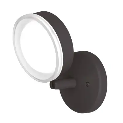 Lindby - Amya Round Utomhus Vägglampa Black