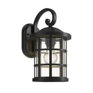 Lindby - Ankea Utomhus Vägglampa Black/Clear