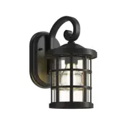 Lindby - Ankea Utomhus Vägglampa H28 Black/Clear