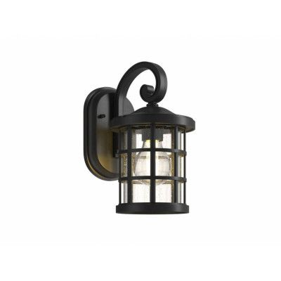 Lindby - Ankea Utomhus Vägglampa H28 Black/Clear