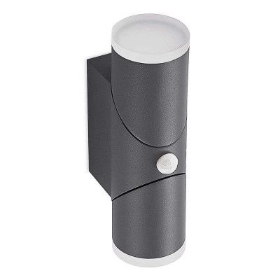 Lindby - Aspyn 2 Utomhus Vägglampa w/Sensor Dark Grey