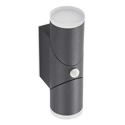 Lindby - Aspyn 2 Utomhus Vägglampa w/Sensor Dark Grey