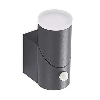 Lindby - Aspyn Utomhus Vägglampa w/Sensor Dark Grey