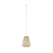 Lindby - Austas LED-solcellslampa, Ø 32 cm, beige, IP54, USB
