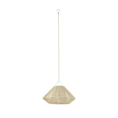 Lindby - Austas LED-solcellslampa, Ø 50 cm, beige, USB, IP54