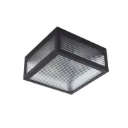 Lindby - Bolgar utomhustaklampa svart glas metall