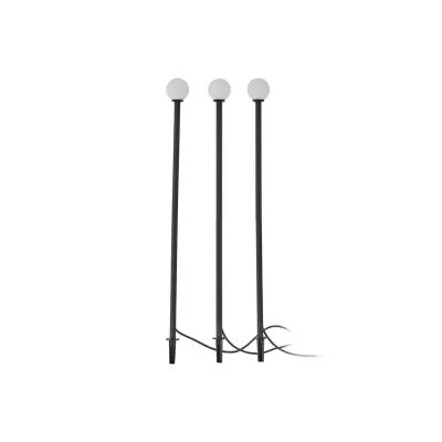 Lindby - Brindley Solcellslampa w/Jordspett 3 pcs. Svart