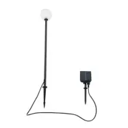 Lindby - Brindley solcellslampa med jordspett, svart –