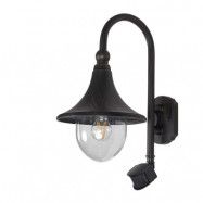 Lindby - Daphne Utomhus Vägglampa w/Sensor Antique Black