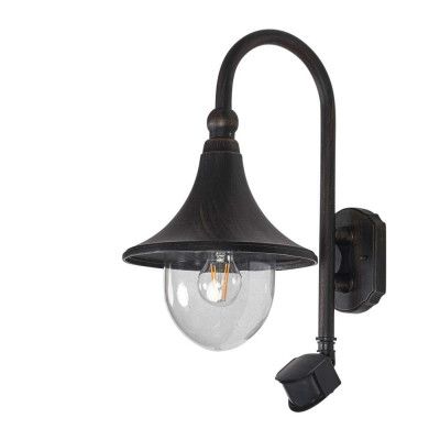 Lindby - Daphne Utomhus Vägglampa w/Sensor Antique Black