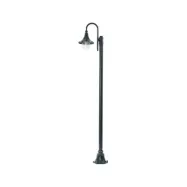 Daphne utomhuslampa, grön, 220 cm, E27, metall – Lindby - Antik - Aluminium - Med en ljuskälla