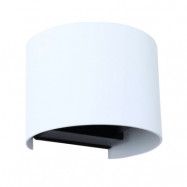 Lindby - Dara Round LED Smart Utomhus Vägglampa Vit