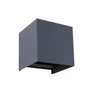 Lindby - Dara Square LED Smart Utomhus Vägglampa Grå