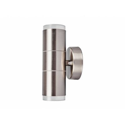 Lindby - Delina 2 Utomhus Vägglampa Stainless Steel