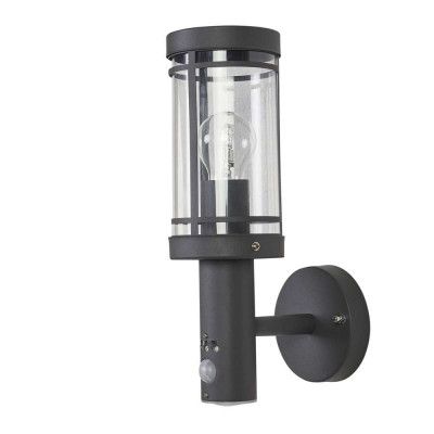 Lindby - Djori Utomhus Vägglampa w/Sensor Dark Grey