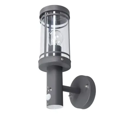 Lindby - Djori Utomhus Vägglampa w/Sensor Dark Grey