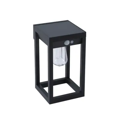 Lindby - Enea Smart Solcell Vägglampa w/Sensor Svart