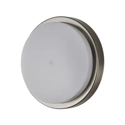 Lindby - Fero Round Utomhus Vägglampa Stainless Steel