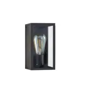 Filimon utomhusvägglampa Dark Grey – Lindby - Balkong - Modern - Aluminium - Vinklad