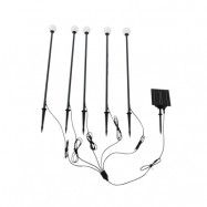 Lindby - Freydis Solcellslampa w/Jordspett 5 pcs. Svart