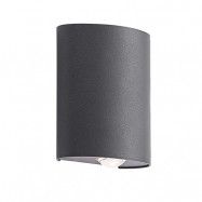 Lindby - Gatlin 2 Utomhus Vägglampa Dark grey