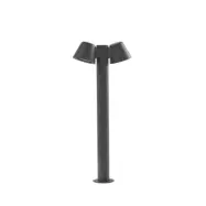Ileyna väglampa, 2 lampor, antracit, 100 cm - Lindby - Terrass - Modern - Aluminium - Med flera ljuskällor