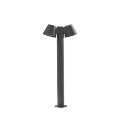 Lindby - Ileyna väglampa, 2 lampor, antracit, 100 cm