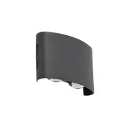 Lindby - Ithan 2 LED-vägglampa utomhus mörkgrå –