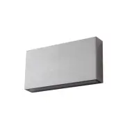 Lindby - Jarte LED-utomhusvägglampa 17 cm silvermetall IP54