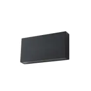 Lindby - Jarte LED-utomhusvägglampa 17 cm svart metall IP54
