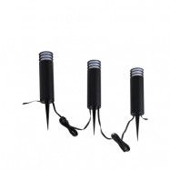 Lindby - Kaelo LED Smart Lámpara Exterior/Jardín w/Jordspett 3 pcs. Svart