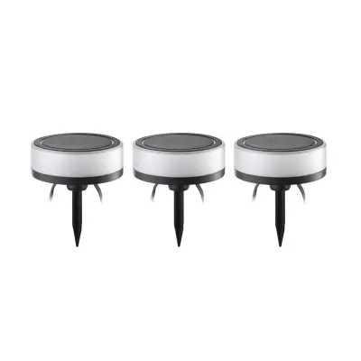 Lindby - Kyren LED Smart Lámpara  Exterior/Jardín 3 pcs. Svart/Opal