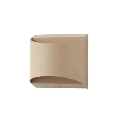 Lindby - Lenore LED-utomhusvägglampa 13,5 cm beige metall
