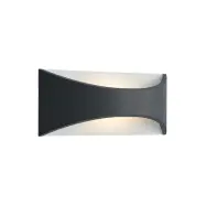 Lindby - Mathea LED Utomhus Vägglampa L30 Dark Grey/White