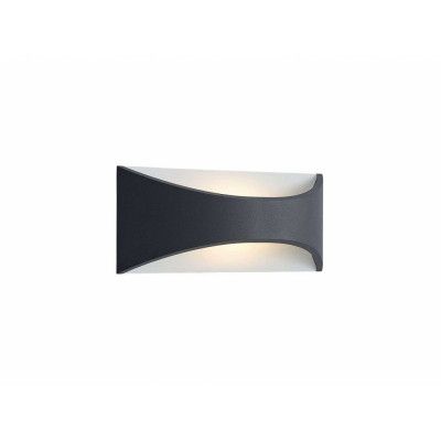 Lindby - Mathea LED Utomhus Vägglampa L30 Dark Grey/White