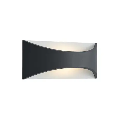 Lindby - Mathea LED Utomhus Vägglampa L30 Dark Grey/White