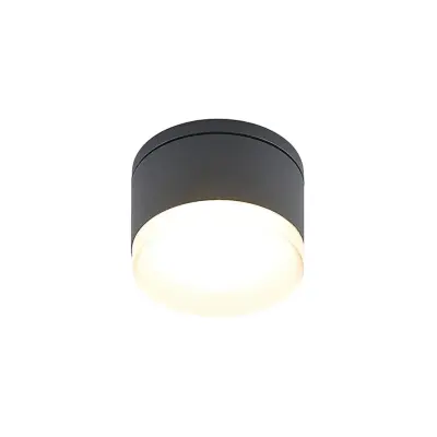Lindby - Mathea Round LED Utomhus PlafondDark Grey