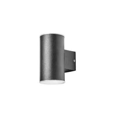 Lindby - Morena 2 LED Utomhus Vägglampa Black
