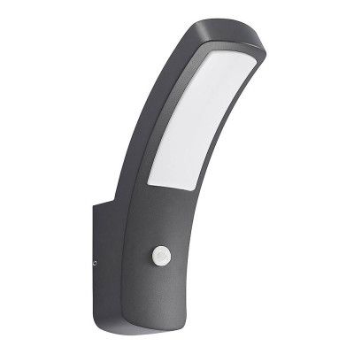 Lindby - Moshe Utomhus Vägglampa w/Sensor Dark Grey