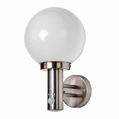 Lindby - Nada Utomhus Vägglampa w/Sensor Stainless Steel